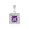 Uruguay-Amethyst-Silberanhänger