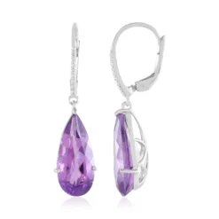 Uruguay-Amethyst-Silberohrringe