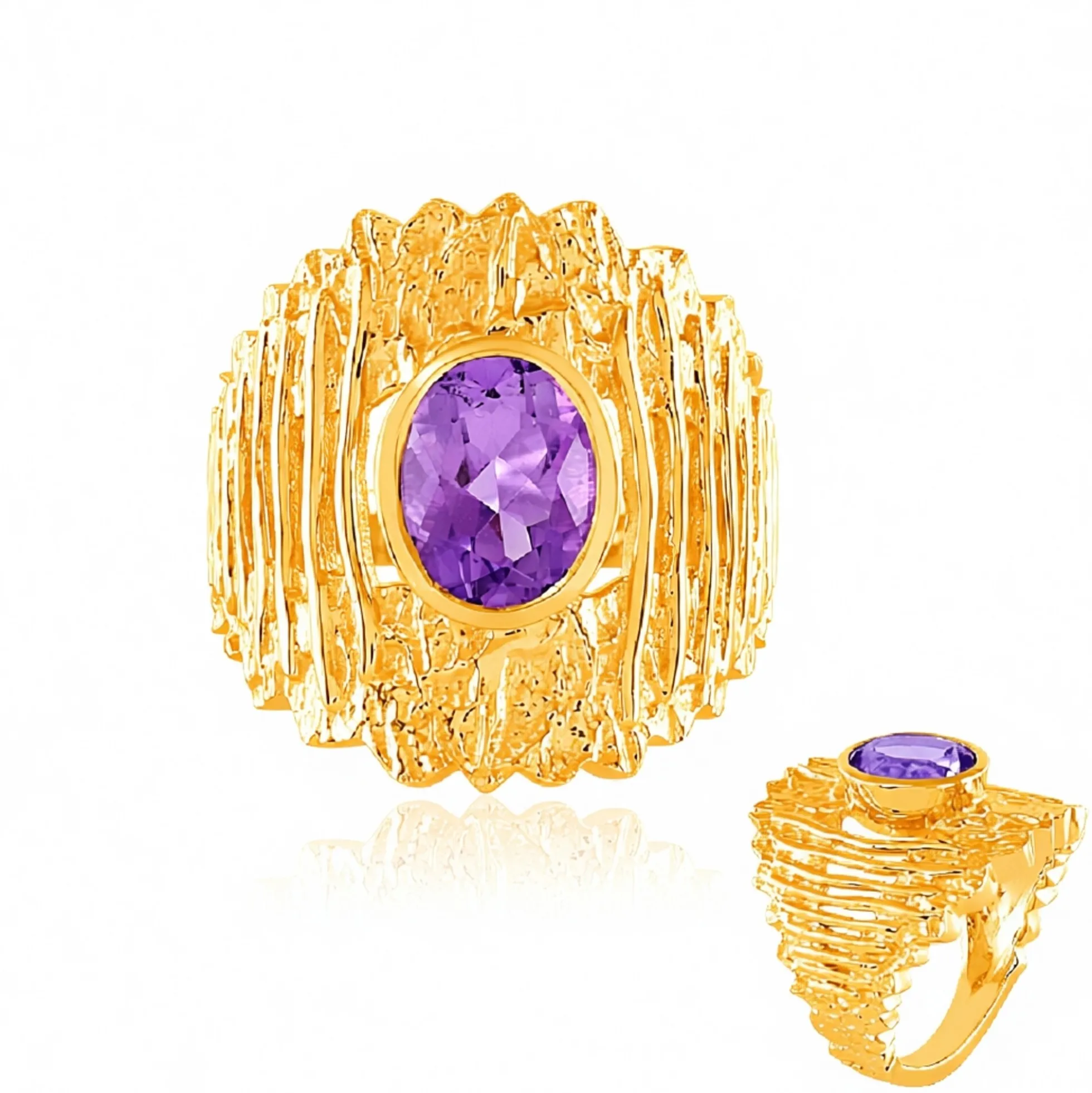 Uruguay-Amethyst-Silberring
