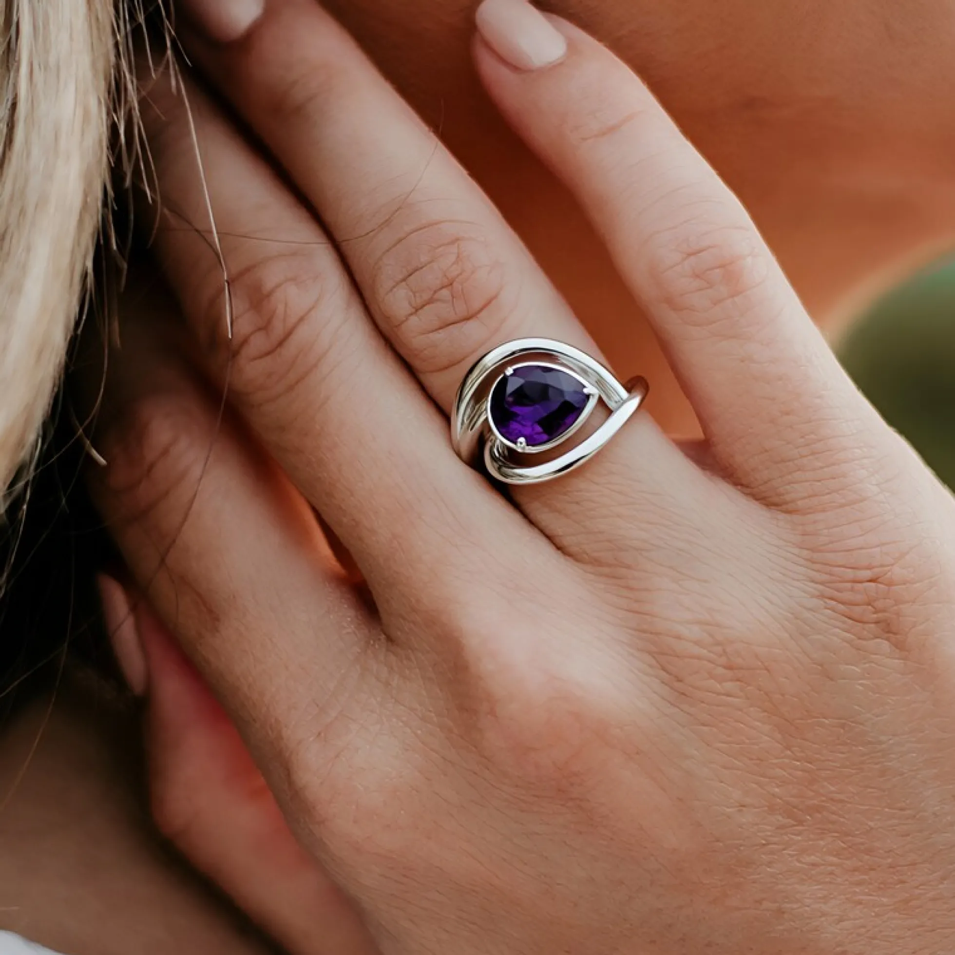 Uruguay-Amethyst-Silberring