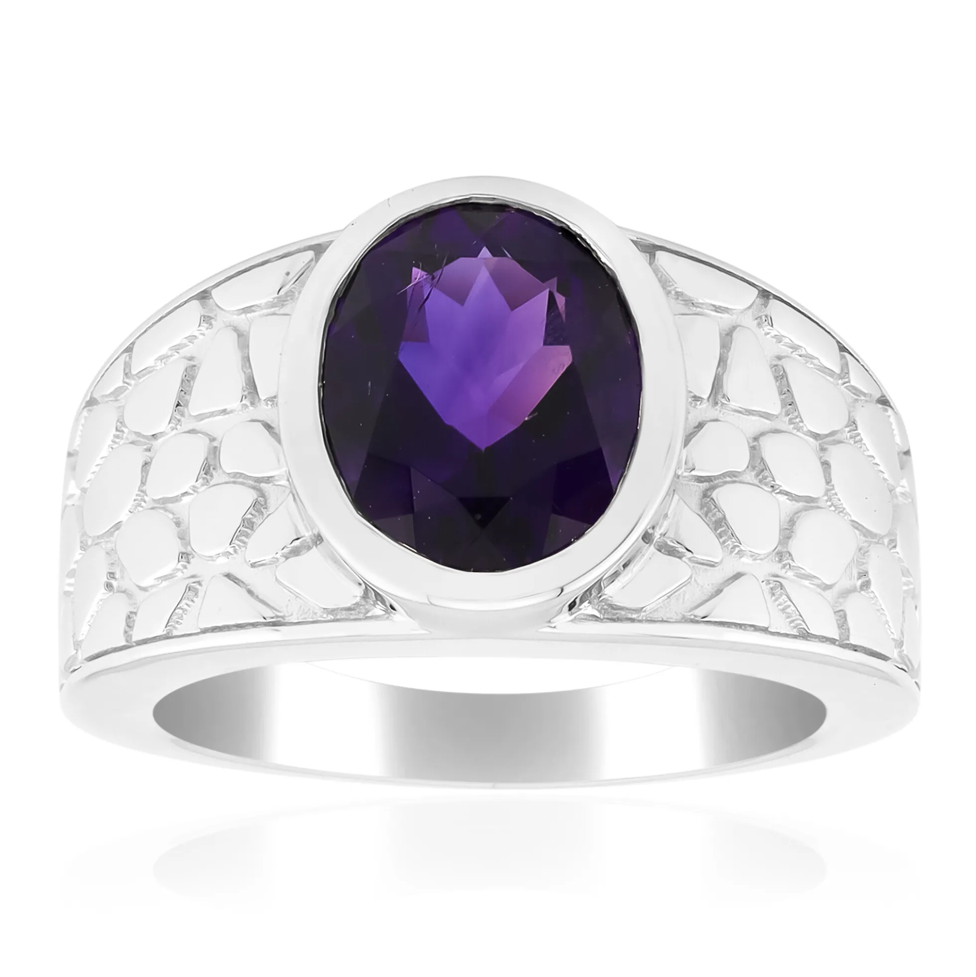 Uruguay-Amethyst-Silberring