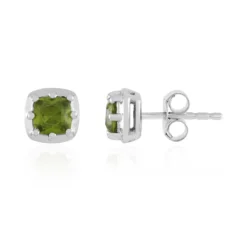 Vesuvianit-Silberohrringe