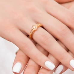 VS1 Argyle-Rose de France-Brillant-Goldring