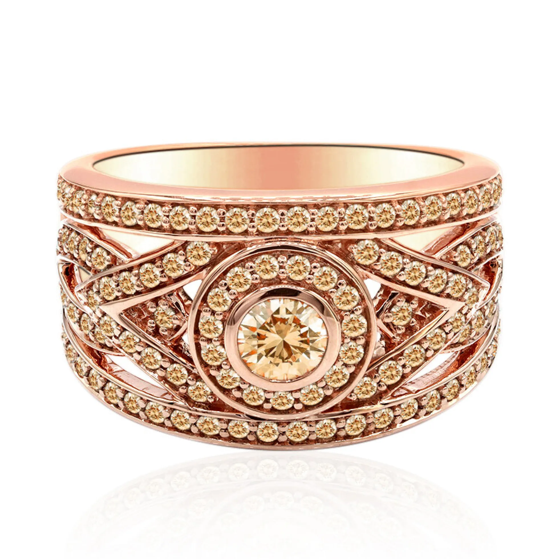 VS1 Argyle-Rose de France-Brillant-Goldring
