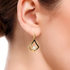 VVS1 (G) Diamant-Goldohrringe