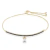 Weißer Topas-Silberarmband
