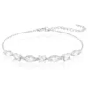 Weißer Topas-Silberarmband