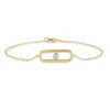 Weißer Topas-Silberarmband