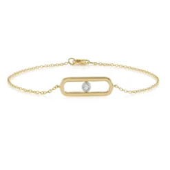 Weißer Topas-Silberarmband