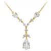 Weißer Topas-Silbercollier