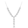 Weißer Topas-Silbercollier