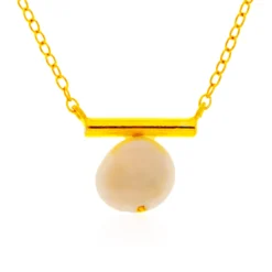 Weiße Süßwasserzuchtperlen-Silbercollier