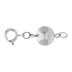 Weißgold-Magnetverschluss - 1 g - 2,1 cm