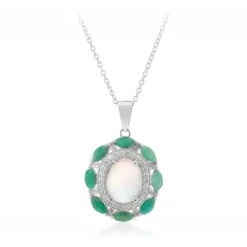 Welo-Opal-Silberhalskette