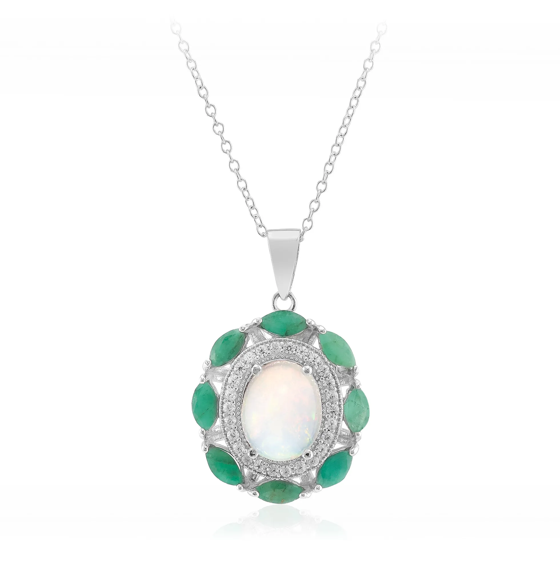 Welo-Opal-Silberhalskette