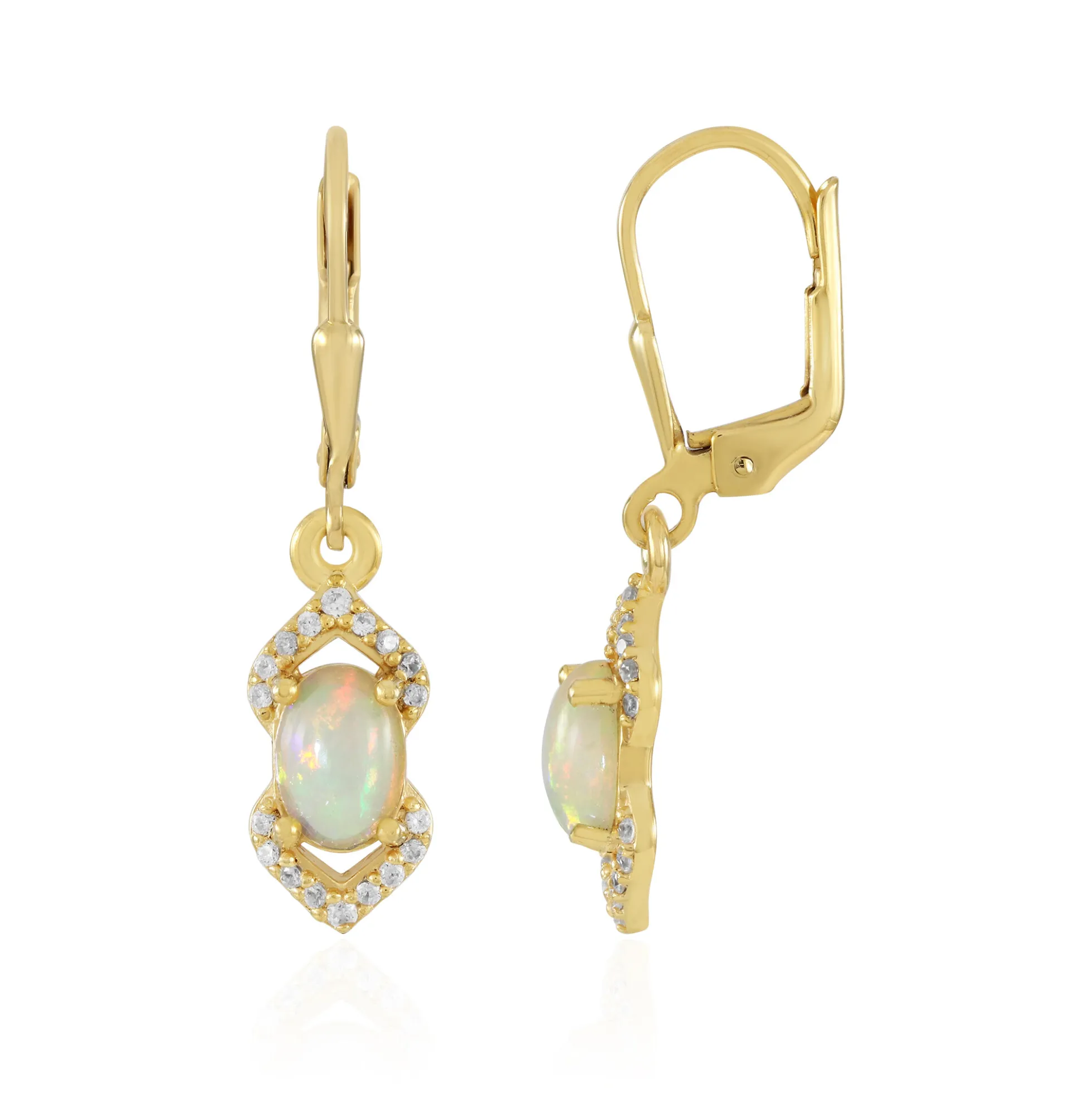 Welo-Opal-Silberohrringe