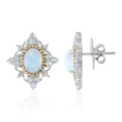 Welo-Opal-Silberohrringe