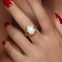 Welo-Opal-Silberring