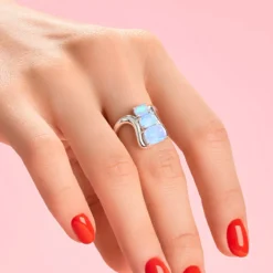 Welo-Opal-Silberring