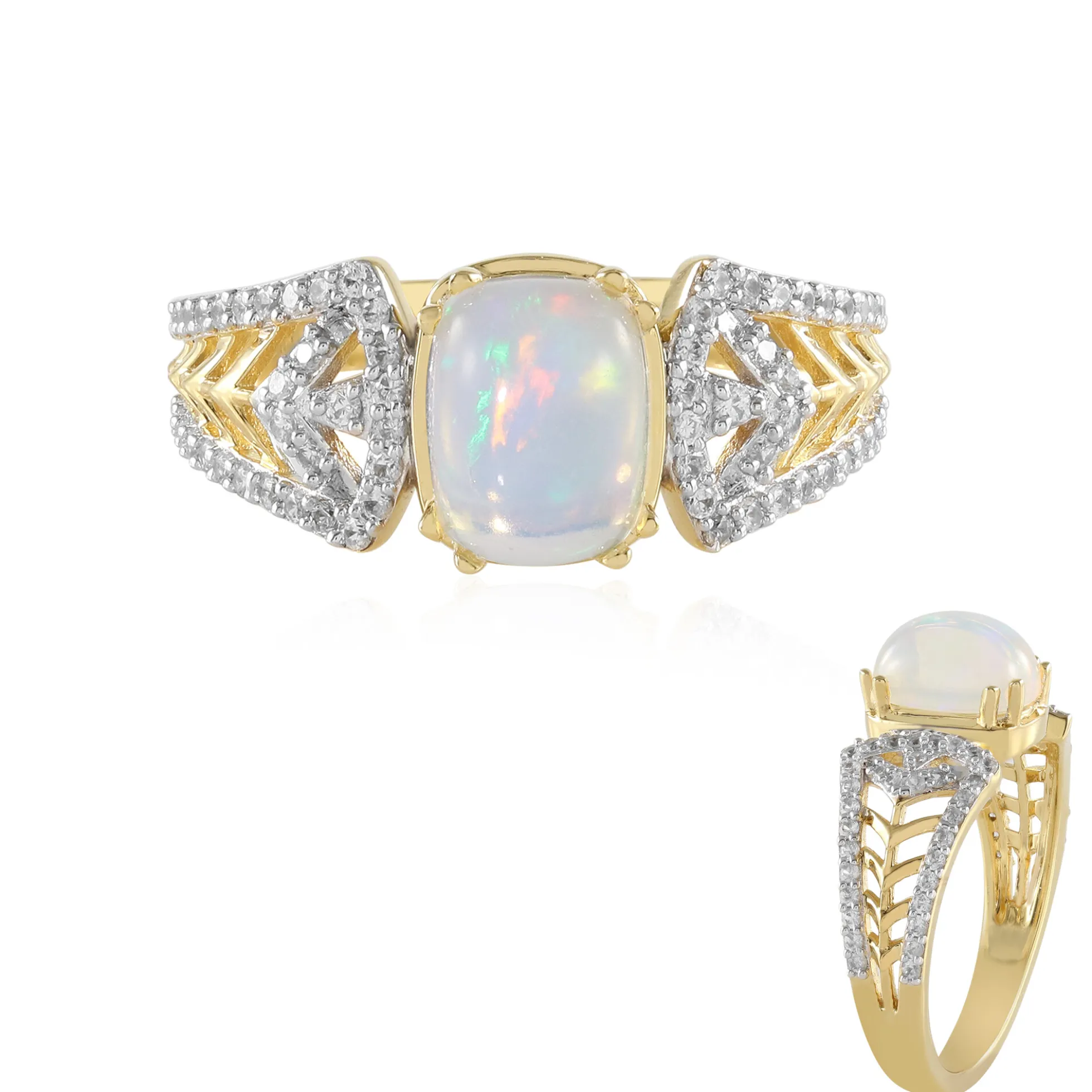 Welo-Opal-Silberring