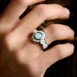 Welo-Opal-Silberring