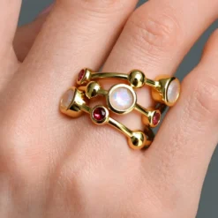Welo-Opal-Silberring