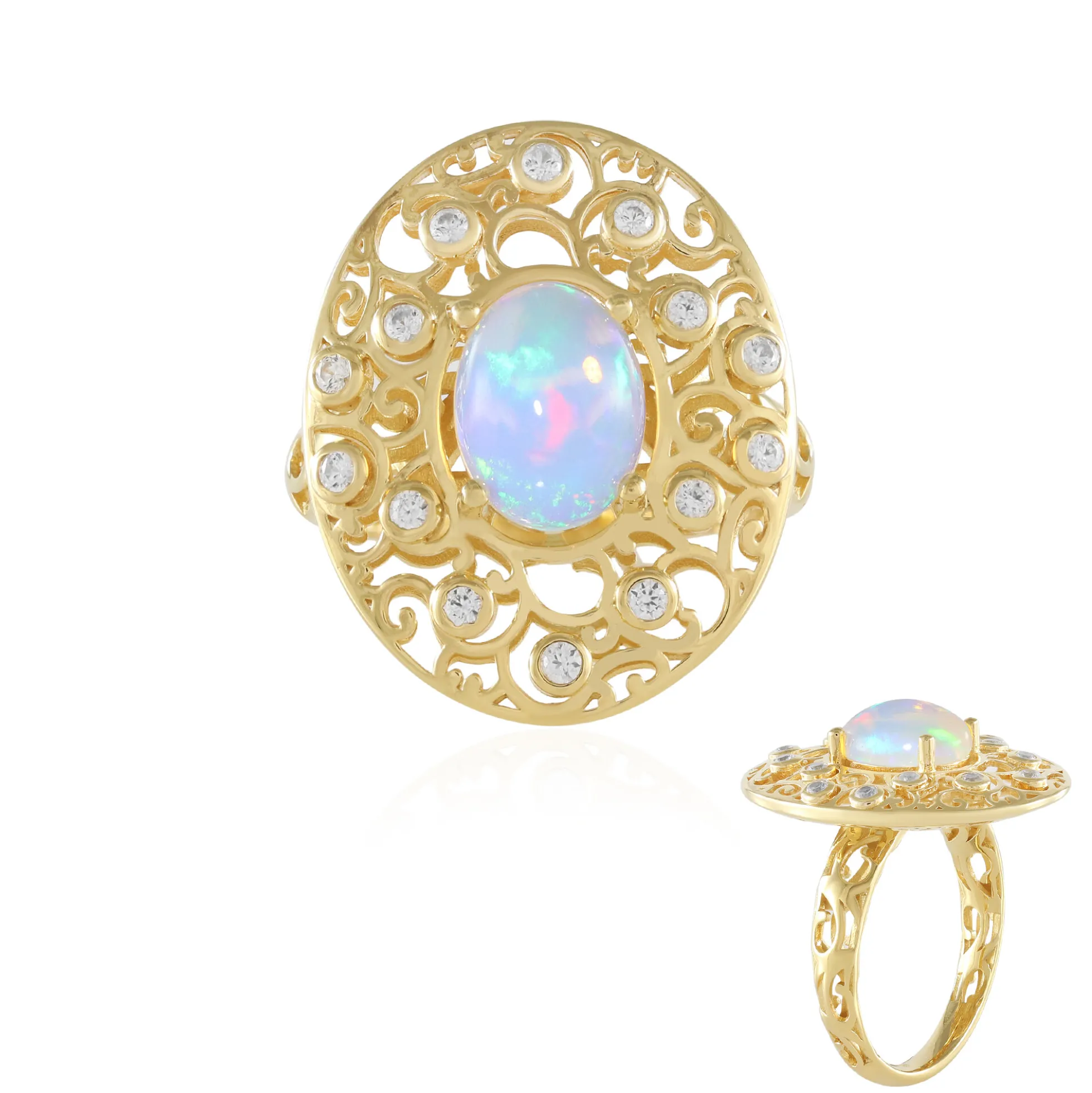 Welo-Opal-Silberring