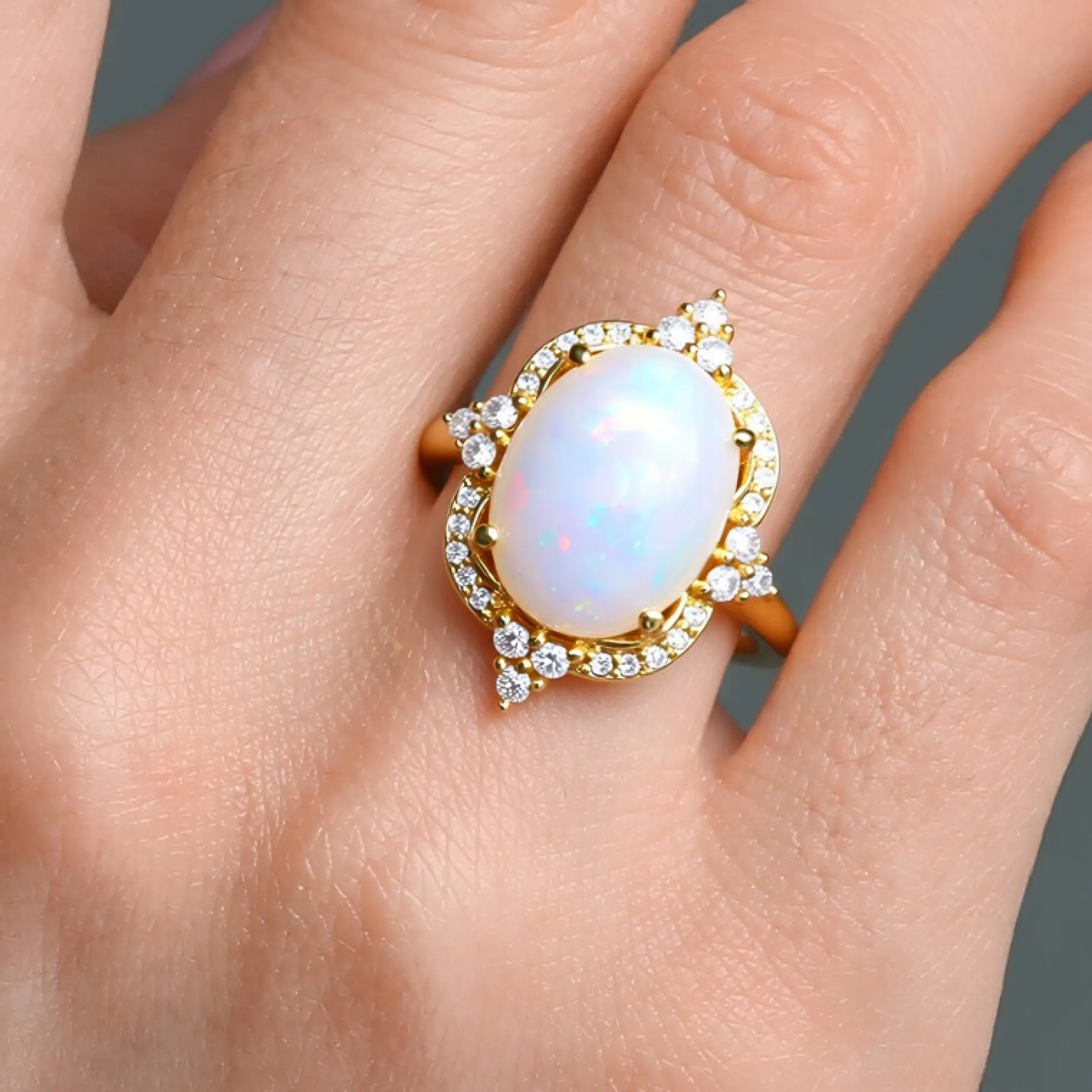 Welo-Opal-Silberring