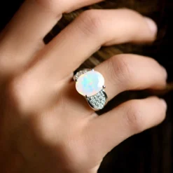 Welo-Opal-Silberring