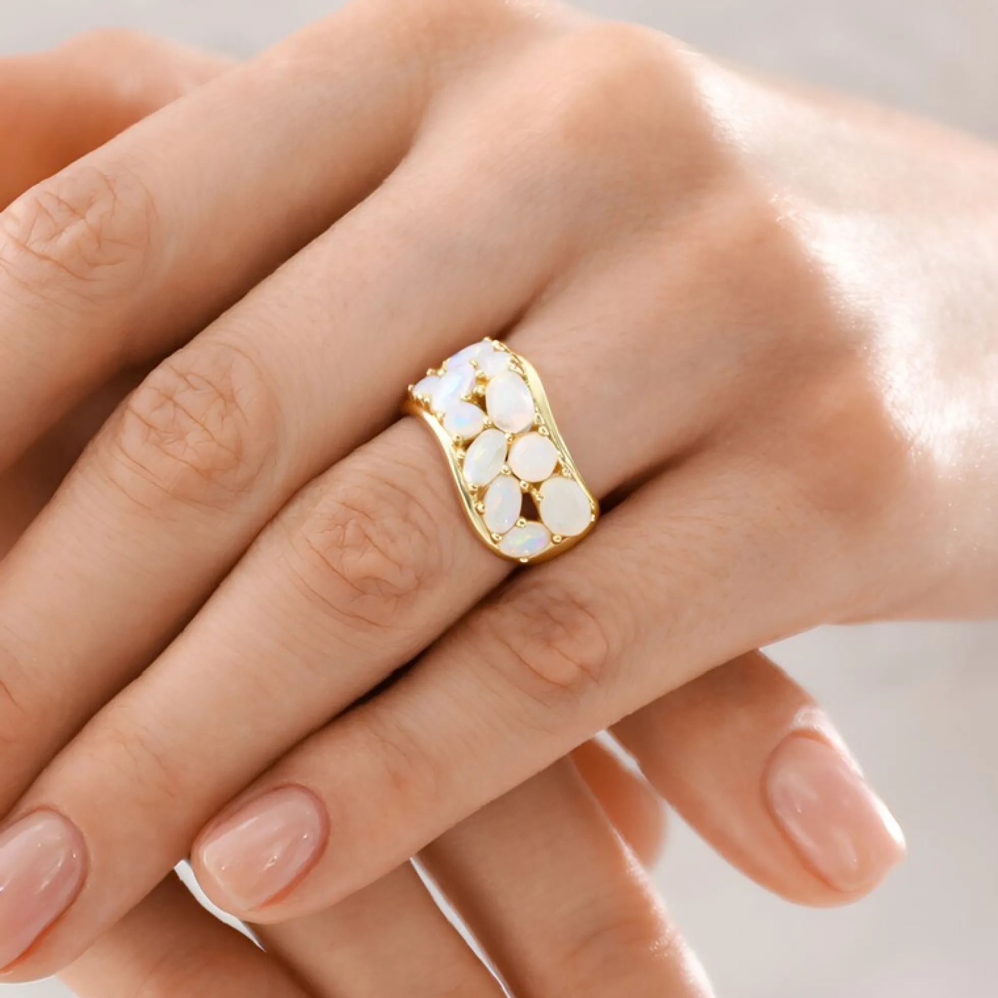 Welo-Opal-Silberring