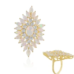 Welo-Opal-Silberring