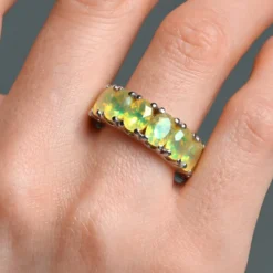 Welo-Opal-Silberring