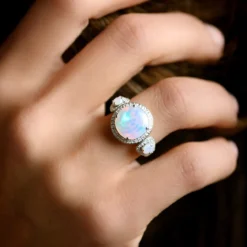 Welo-Opal-Silberring