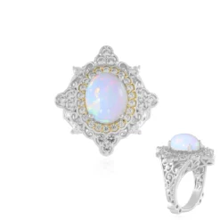 Welo-Opal-Silberring
