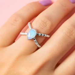 Welo-Opal-Silberring