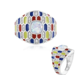 Welo-Opal-Silberring