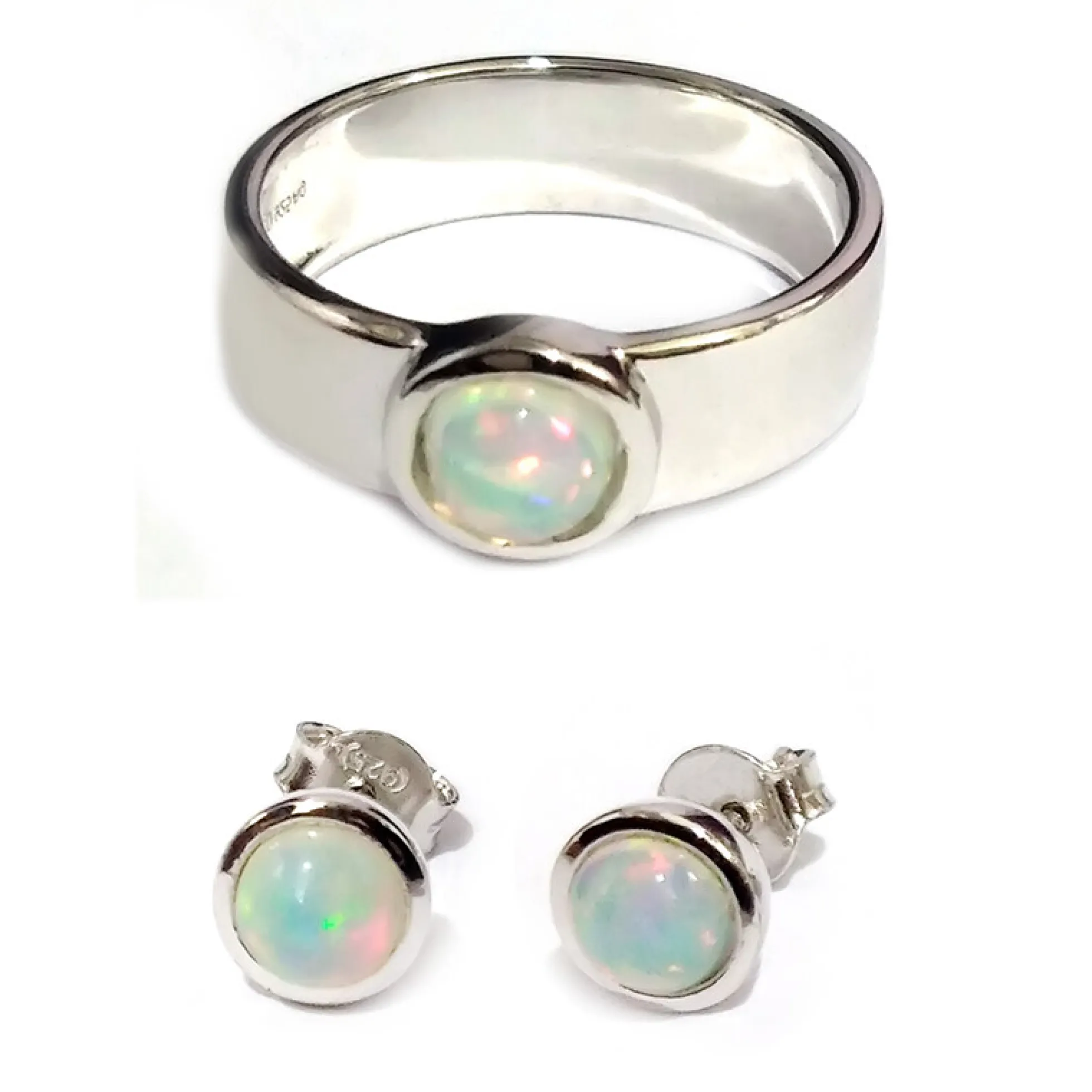 Welo-Opal-Silberset