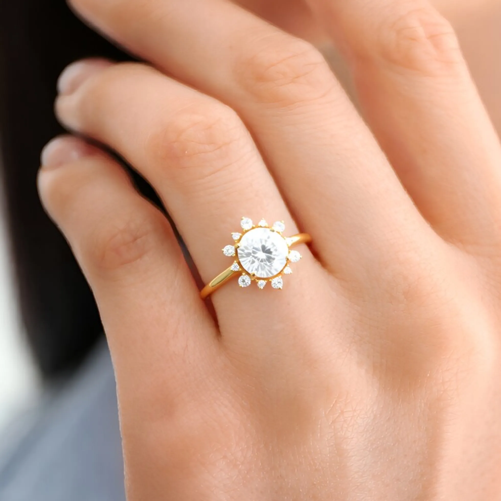 Zirkon-Goldring