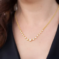 Zirkon-Silbercollier