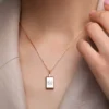 Zirkon-Silbercollier