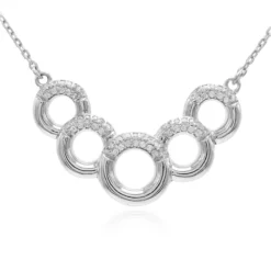 Zirkon-Silbercollier