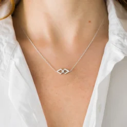 Zirkon-Silbercollier