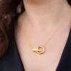Zirkon-Silbercollier