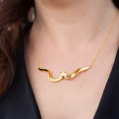 Zirkon-Silbercollier