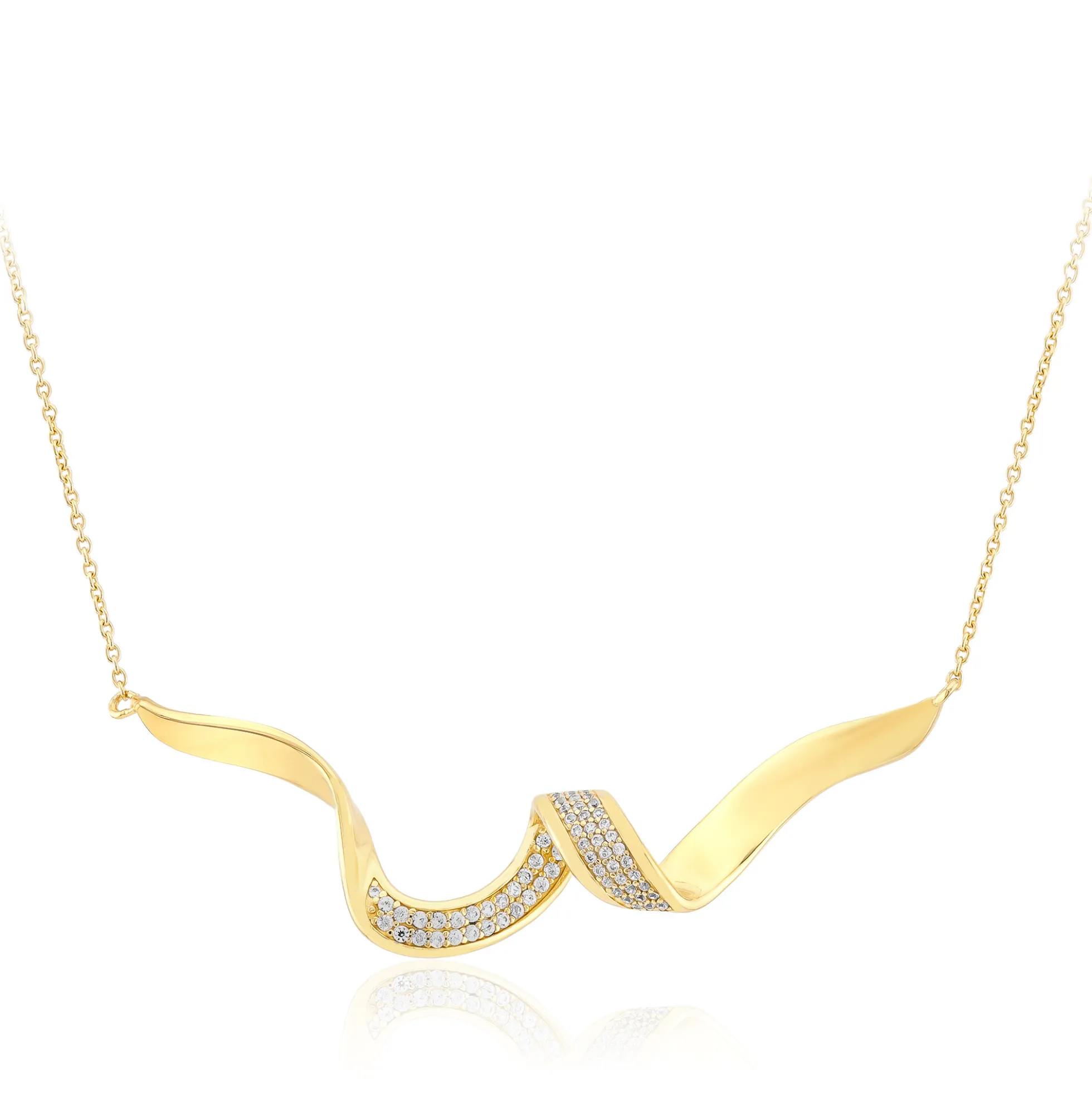 Zirkon-Silbercollier