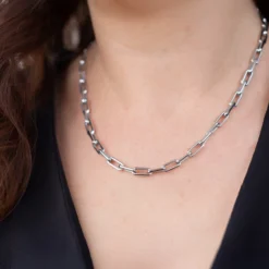 Zirkon-Silbercollier